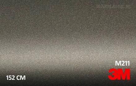 3M 2080 M211 Matte Charcoal Metallic plakplastic