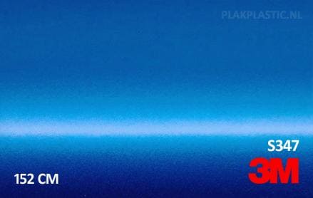 3M 2080 S347 Satin Perfect Blue plakplastic