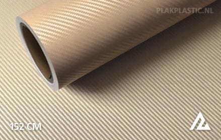 3D carbon goud plakplastic