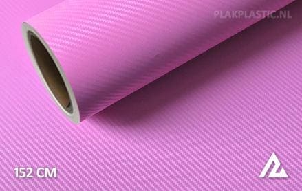 3D carbon roze plakplastic