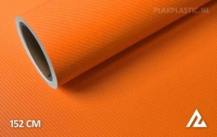 4D carbon oranje plakplastic