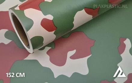 Camouflage groen bruin plakplastic