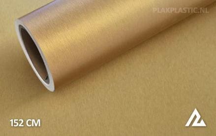 Geborsteld aluminium goud plakplastic