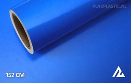 Glans blauw plakplastic