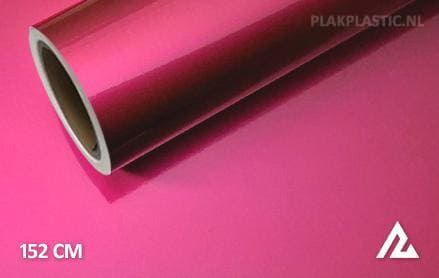 Glans metallic roze plakplastic