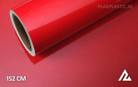 Glans rood plakplastic