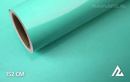 Glans turquoise plakplastic