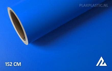 Mat blauw plakplastic