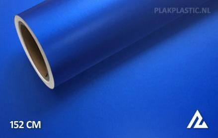 Mat chroom blauw plakplastic