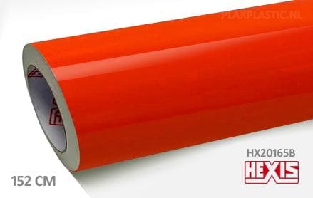 Hexis HX20165B Mandarin Red Gloss plakplastic