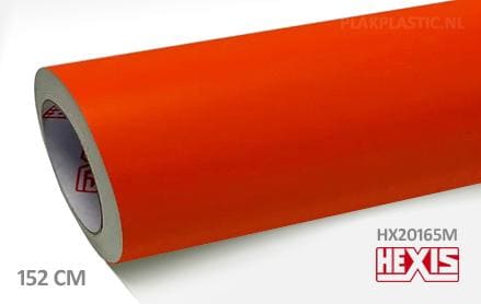 Hexis HX20165M Mandarin Red Matt plakplastic