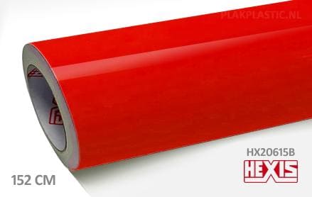 Hexis HX20615B Fluor Red Gloss plakplastic