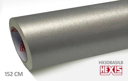 Hexis HX30BASILB Brushed Aluminium Silver plakplastic