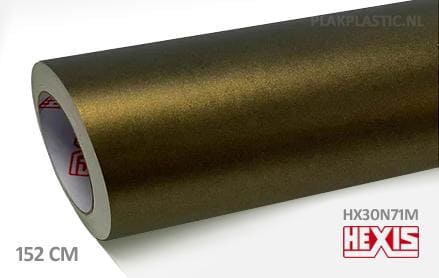 Hexis HX30N71M Golden Black Matt plakplastic