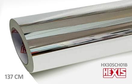 Hexis HX30SCH01B Super Chrome Silver Gloss plakplastic