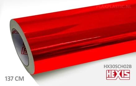 Hexis HX30SCH02B Super Chrome Red Gloss plakplastic