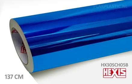 Hexis HX30SCH05B Super Chrome Blue Gloss plakplastic