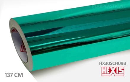 Hexis HX30SCH09B Super Chrome Turquoise Gloss plakplastic