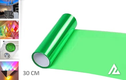 Groen lampen folie